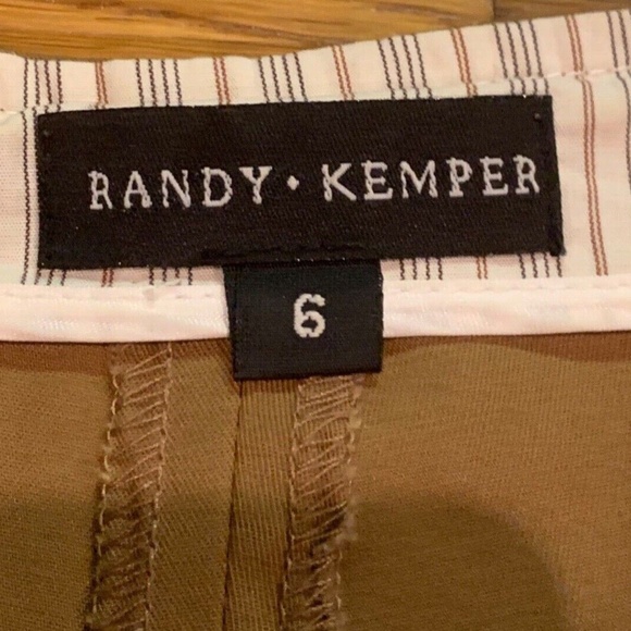 Randy Kemper Women's Tan Cotton Pants w/ side zipper, Size 6 - Picture 5 of 11